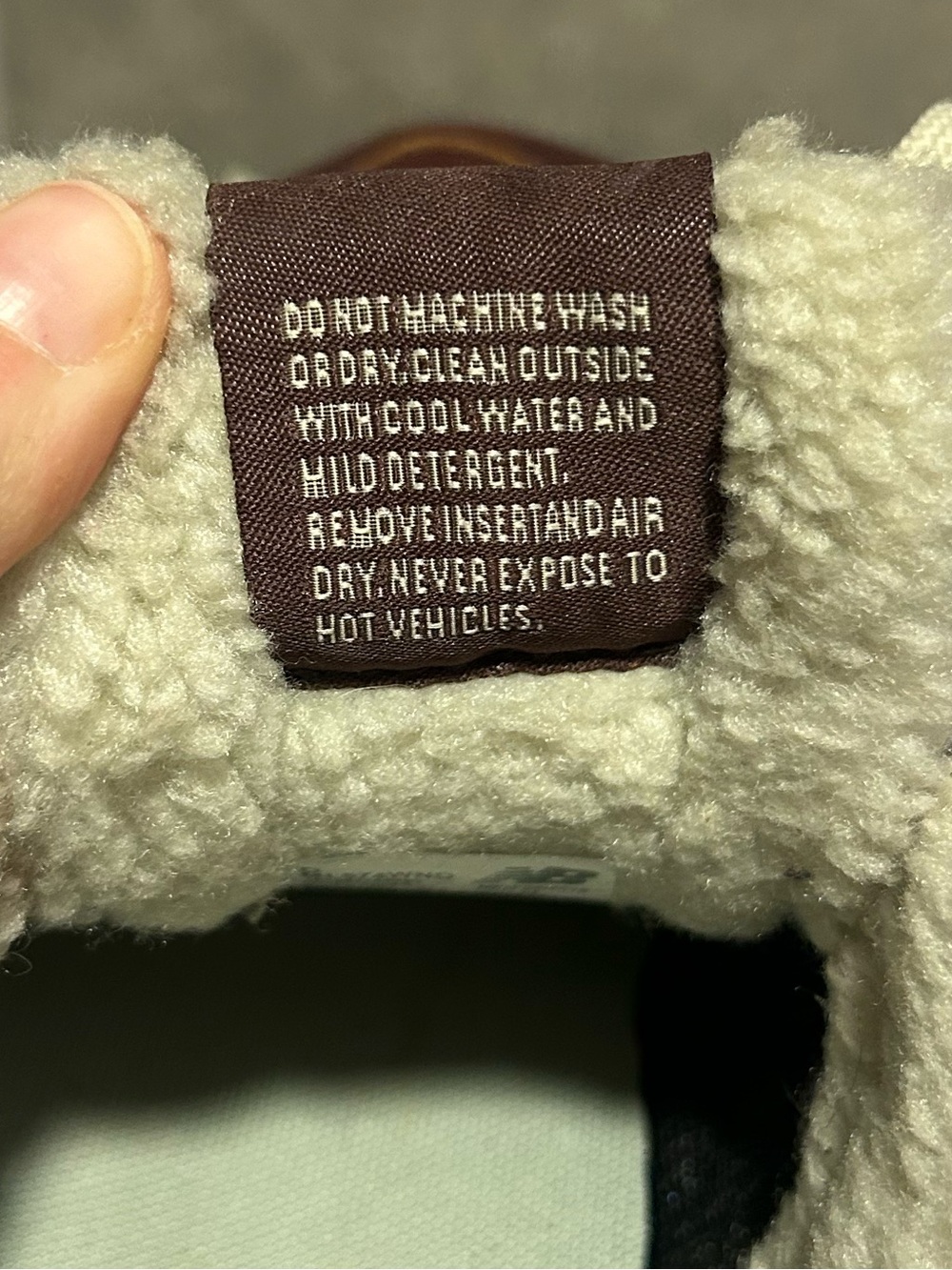 New Balance 574 Brown Burgundy Cream Leather Sneakers with Sherpa - M9 w10.5 - Picture 7 of 8